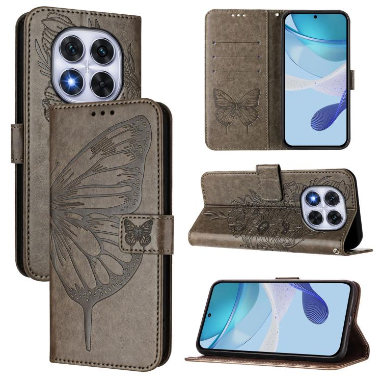 Embossed Butterfly Leather Phone Case, For Xiaomi 15S Pro 5G, For Xiaomi Poco M7 5G / C75 4G, For Xiaomi Poco X7, For Xiaomi 15 Ultra, For Xiaomi Poco X7 Pro, For Xiaomi Poco M7 Pro 5G Global