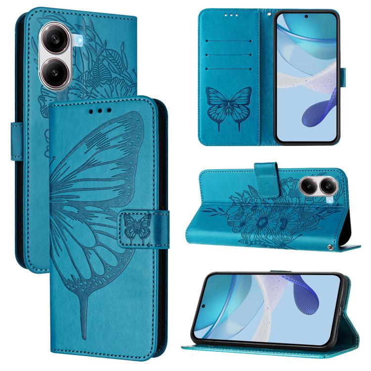 Embossed Butterfly Leather Phone Case, For Xiaomi 15S Pro 5G, For Xiaomi Poco M7 5G / C75 4G, For Xiaomi Poco X7, For Xiaomi 15 Ultra, For Xiaomi Poco X7 Pro, For Xiaomi Poco M7 Pro 5G Global