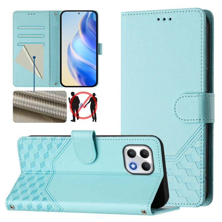 Honeycomb Embossing RFID Leather Phone Case, For T-Mobile Revvl 8 5G, For T-Mobile Revvl 7 Pro, For T-Mobile Revvl 7, For T-Mobile Revvl 6 Pro 5G / 6x Pro 5G, For T-Mobile Revvl 6 5G / 6x 5G