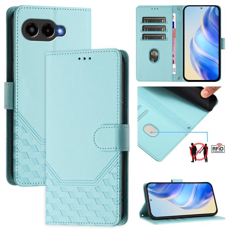 Honeycomb Embossing RFID Leather Phone Case, For T-Mobile Revvl 8 5G, For T-Mobile Revvl 7 Pro, For T-Mobile Revvl 7, For T-Mobile Revvl 6 Pro 5G / 6x Pro 5G, For T-Mobile Revvl 6 5G / 6x 5G