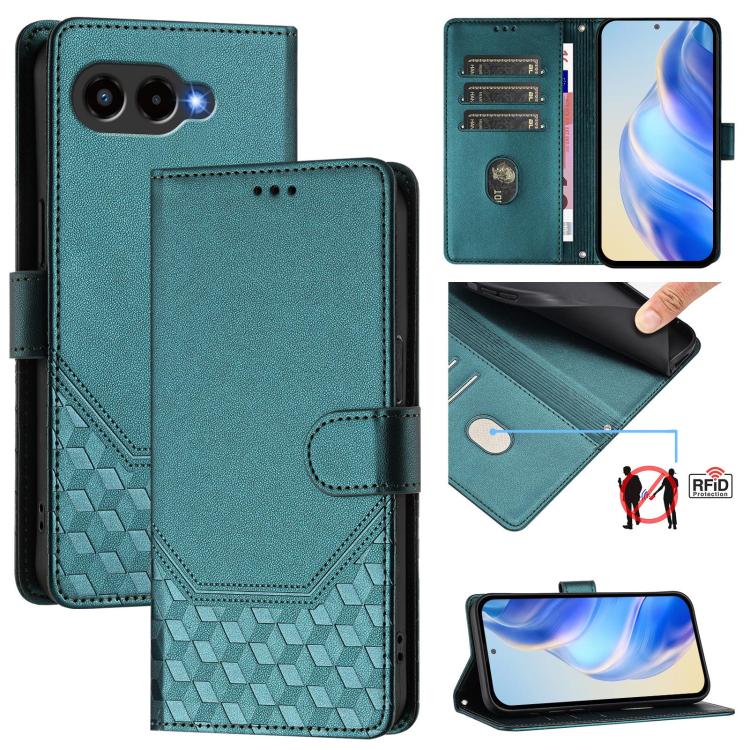 Honeycomb Embossing RFID Leather Phone Case, For T-Mobile Revvl 8 5G, For T-Mobile Revvl 7 Pro, For T-Mobile Revvl 7, For T-Mobile Revvl 6 Pro 5G / 6x Pro 5G, For T-Mobile Revvl 6 5G / 6x 5G