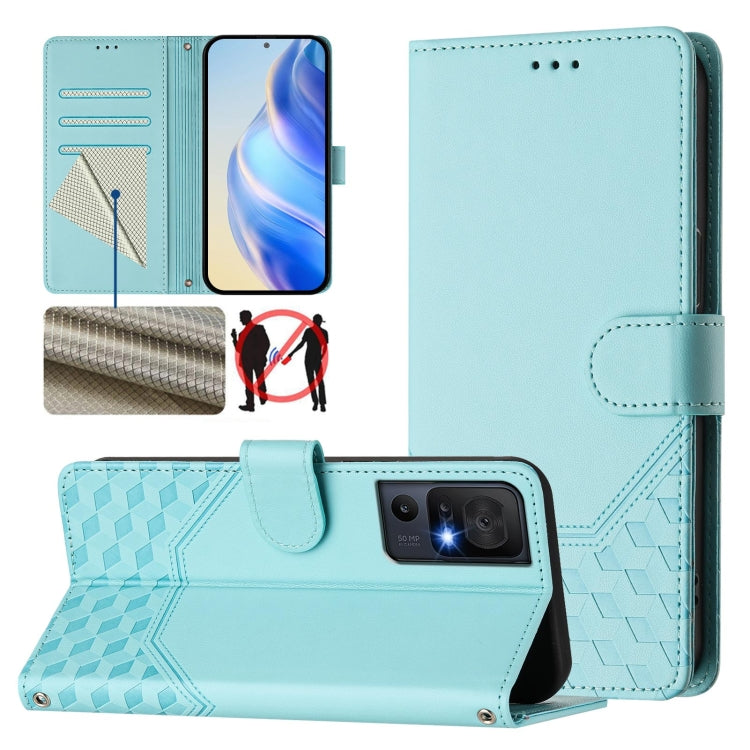Honeycomb Embossing RFID Leather Phone Case, For TCL 40 XL, For TCL 40 SE, For TCL 403, For TCL 40R, For TCL 30 XL, For TCL 305 / 306, For TCL Stylus 5G, For TCL 303