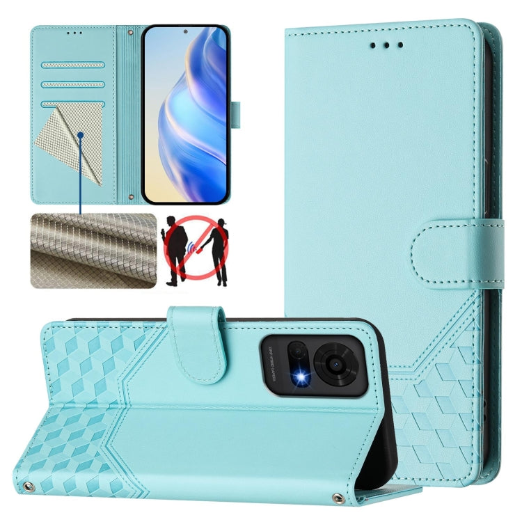 Honeycomb Embossing RFID Leather Phone Case, For TCL K70 Power 4G / K70 4G, For TCL Nxtpaper 70 Pro 5G, For TCL K32 5G / K33 5G, For TCL 60 NxtPaper, For TCL 605 / 60 SE, For TCL 50 Pro NxtPaper, For TCL 50 LE, For TCL 201