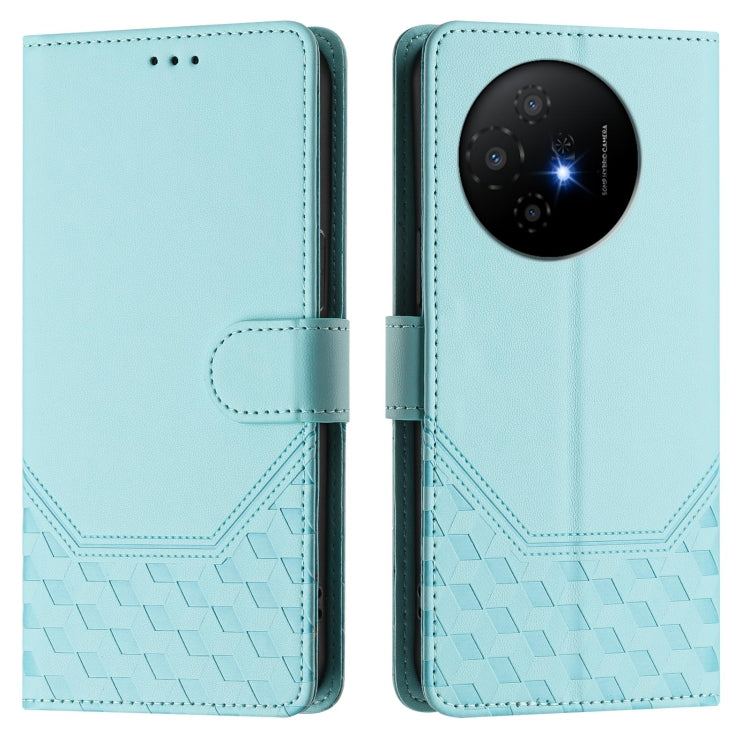 Honeycomb Embossing RFID Leather Phone Case, For TCL 50 XL, For TCL 50 XE, For TCL 50 5G, For TCL 50 SE, For TCL 501, For TCL 505, For TCL 502, For TCL 405 / 406 / 408