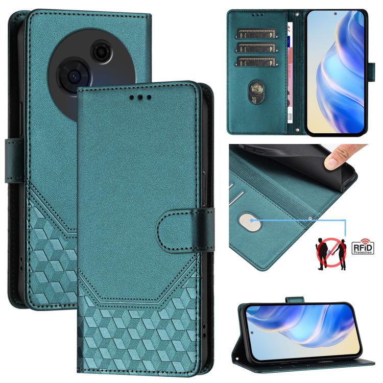 Honeycomb Embossing RFID Leather Phone Case, For TCL K70 Power 4G / K70 4G, For TCL Nxtpaper 70 Pro 5G, For TCL K32 5G / K33 5G, For TCL 60 NxtPaper, For TCL 605 / 60 SE, For TCL 50 Pro NxtPaper, For TCL 50 LE, For TCL 201
