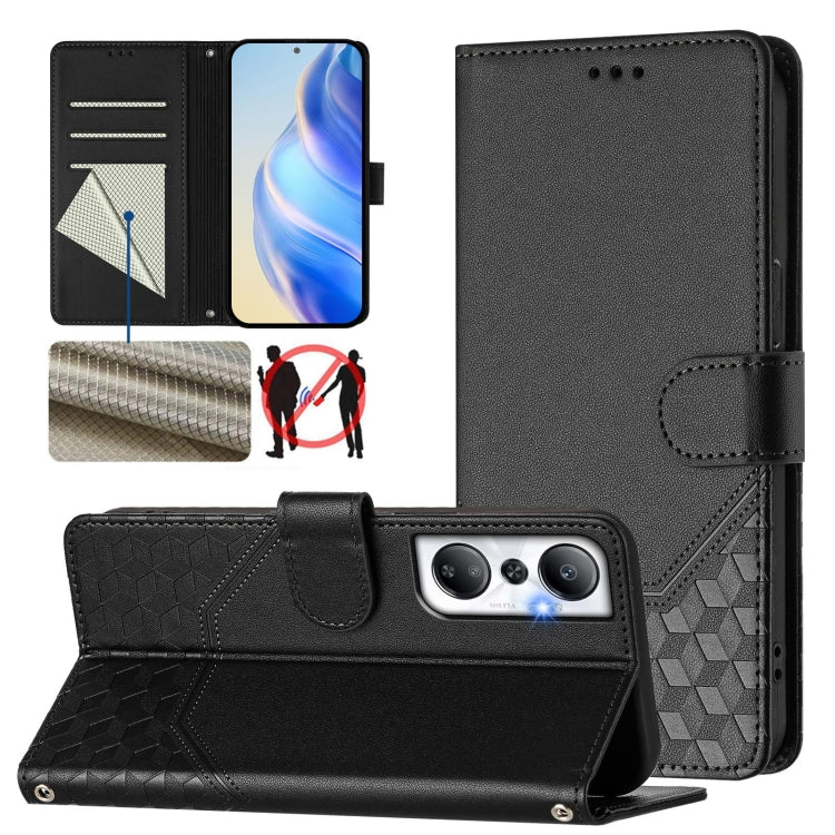 Honeycomb Embossing RFID Leather Phone Case, For Infinix Hot 12i / Hot 20i, For Infinix Zero 5G 2023, For Infinix Hot 20 Play, For Infinix Hot 20 4G, For Infinix Zero 20, For Infinix Note 12 4G / Note 12 Pro 4G, For Infinix Smart 6 / 6 Plus / 6 HD     ...