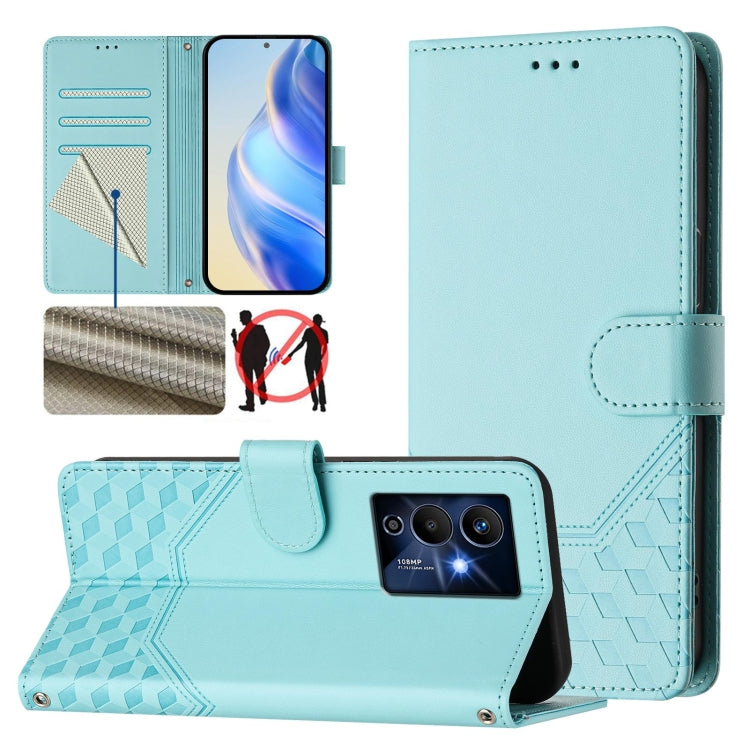 Honeycomb Embossing RFID Leather Phone Case, For Infinix Hot 12i / Hot 20i, For Infinix Zero 5G 2023, For Infinix Hot 20 Play, For Infinix Hot 20 4G, For Infinix Zero 20, For Infinix Note 12 4G / Note 12 Pro 4G, For Infinix Smart 6 / 6 Plus / 6 HD     ...