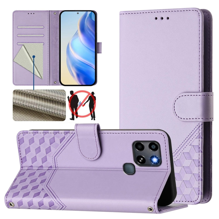 Honeycomb Embossing RFID Leather Phone Case, For Infinix Hot 12i / Hot 20i, For Infinix Zero 5G 2023, For Infinix Hot 20 Play, For Infinix Hot 20 4G, For Infinix Zero 20, For Infinix Note 12 4G / Note 12 Pro 4G, For Infinix Smart 6 / 6 Plus / 6 HD     ...