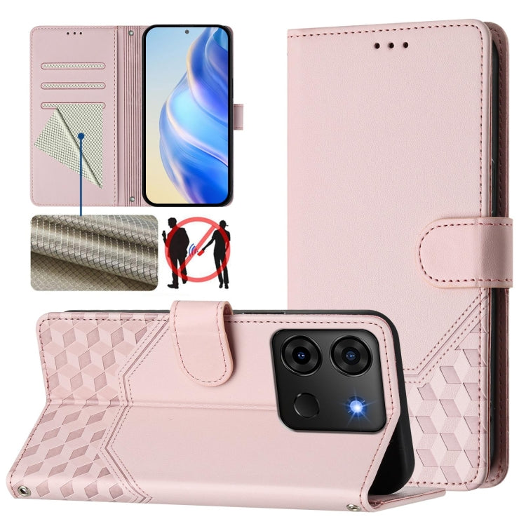 Honeycomb Embossing RFID Leather Phone Case, For Infinix Smart 7 Plus / 7 HD / 7 India, For Infinix Note 30 5G / 4G, For Infinix Note 30 Pro 4G, For Infinix Note 30 VIP, For Infinix Hot 30i, For Infinix Hot 30 4G, For Infinix Hot 20S / Hot 20 Pro      ...