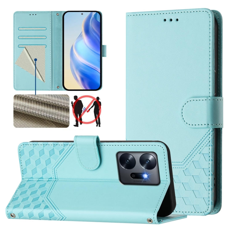 Honeycomb Embossing RFID Leather Phone Case, For Infinix Hot 12i / Hot 20i, For Infinix Zero 5G 2023, For Infinix Hot 20 Play, For Infinix Hot 20 4G, For Infinix Zero 20, For Infinix Note 12 4G / Note 12 Pro 4G, For Infinix Smart 6 / 6 Plus / 6 HD     ...