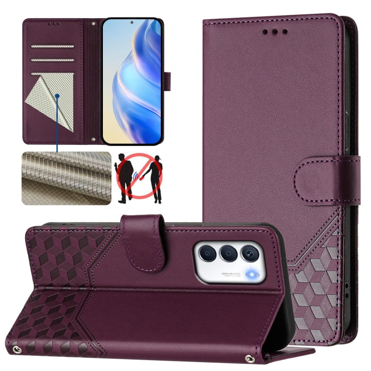 Honeycomb Embossing RFID Leather Phone Case, For Infinix Hot 12i / Hot 20i, For Infinix Zero 5G 2023, For Infinix Hot 20 Play, For Infinix Hot 20 4G, For Infinix Zero 20, For Infinix Note 12 4G / Note 12 Pro 4G, For Infinix Smart 6 / 6 Plus / 6 HD     ...