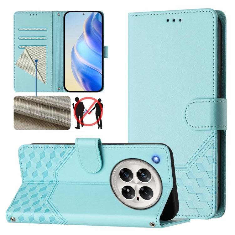 Honeycomb Embossing RFID Leather Phone Case, For Infinix Hot 50i 5G / Smart 9 4G, For Infinix Hot 50 Pro+ 4G, For Infinix Hot 50 4G, For Infinix Hot 50 5G, For Infinix Zero 40 5G / 4G, For Infinix Note 40X 5G, For Infinix Note 40 5G                    ...