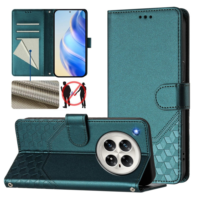Honeycomb Embossing RFID Leather Phone Case, For Infinix Hot 50i 5G / Smart 9 4G, For Infinix Hot 50 Pro+ 4G, For Infinix Hot 50 4G, For Infinix Hot 50 5G, For Infinix Zero 40 5G / 4G, For Infinix Note 40X 5G, For Infinix Note 40 5G                    ...