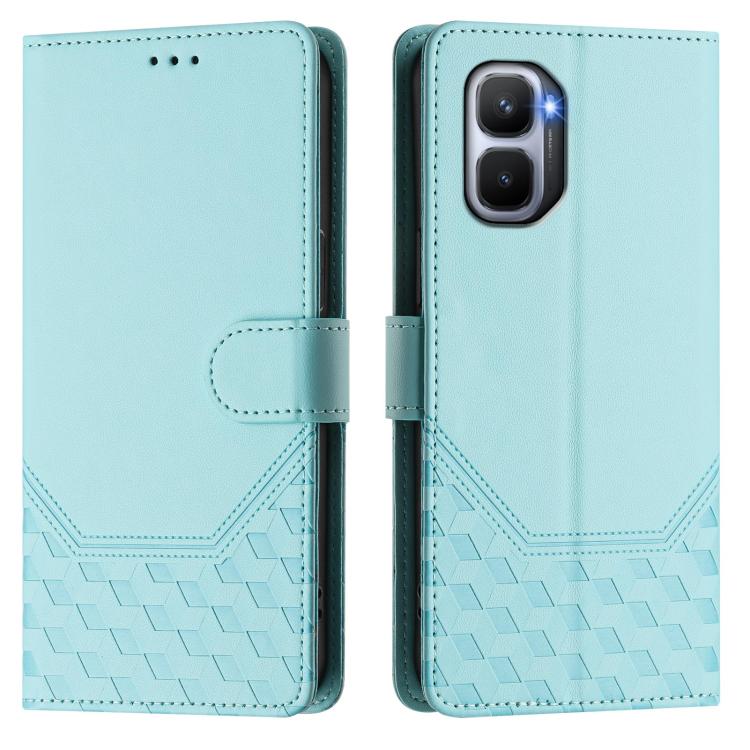 Honeycomb Embossing RFID Leather Phone Case, For Infinix GT 50 Pro 5G, For Infinix Note Edge 5G Global, For Infinix Smart 20 4G / X6840, For Infinix Note 60 5G / Note 60 Pro 5G, For Infinix Hot 60i 5G / Tecno Spark Go 5G, For Infinix Smart 10 Plus     ...