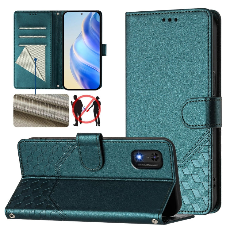 Honeycomb Embossing RFID Leather Phone Case, For itel A23 Pro / A17, For itel P55 5G, For itel RS4 S666LN, For itel S24, For itel P55+, For itel P55 4G / Infinix Smart 8, For itel A05s, For itel A70