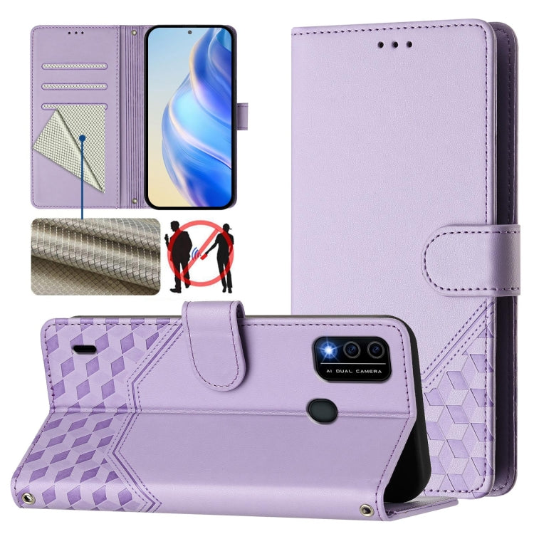 Honeycomb Embossing RFID Leather Phone Case, For itel A60 / A60s, For itel S23+, For itel S23 S665L, For itel S18, For itel P40, For itel P38, For itel S17 / Vision 3, For itel A48