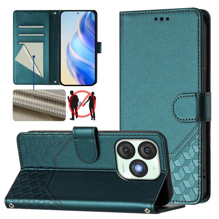 Honeycomb Embossing RFID Leather Phone Case, For itel A200 4G / A200+ 4G, For itel A95 5G, For itel A90 4G, For itel City 100, For itel Power 70, For itel A80 4G, For itel A50C, For itel A50