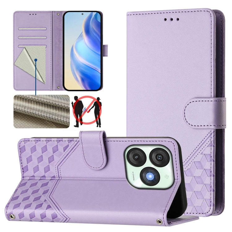 Honeycomb Embossing RFID Leather Phone Case, For itel A200 4G / A200+ 4G, For itel A95 5G, For itel A90 4G, For itel City 100, For itel Power 70, For itel A80 4G, For itel A50C, For itel A50