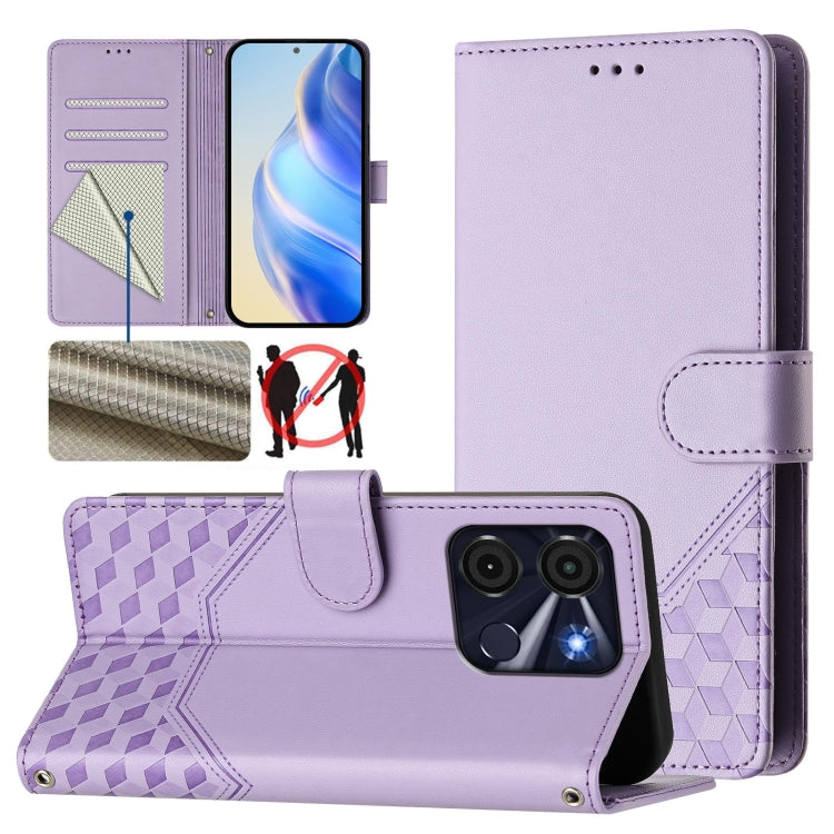 Honeycomb Embossing RFID Leather Phone Case, For itel A60 / A60s, For itel S23+, For itel S23 S665L, For itel S18, For itel P40, For itel P38, For itel S17 / Vision 3, For itel A48