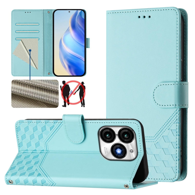 Honeycomb Embossing RFID Leather Phone Case, For itel A23 Pro / A17, For itel P55 5G, For itel RS4 S666LN, For itel S24, For itel P55+, For itel P55 4G / Infinix Smart 8, For itel A05s, For itel A70