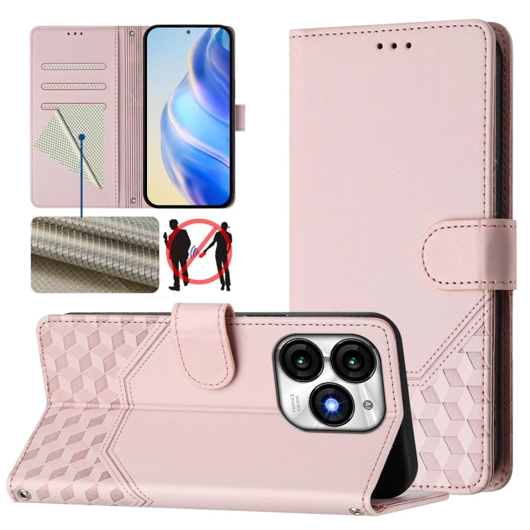 Honeycomb Embossing RFID Leather Phone Case, For itel A23 Pro / A17, For itel P55 5G, For itel RS4 S666LN, For itel S24, For itel P55+, For itel P55 4G / Infinix Smart 8, For itel A05s, For itel A70