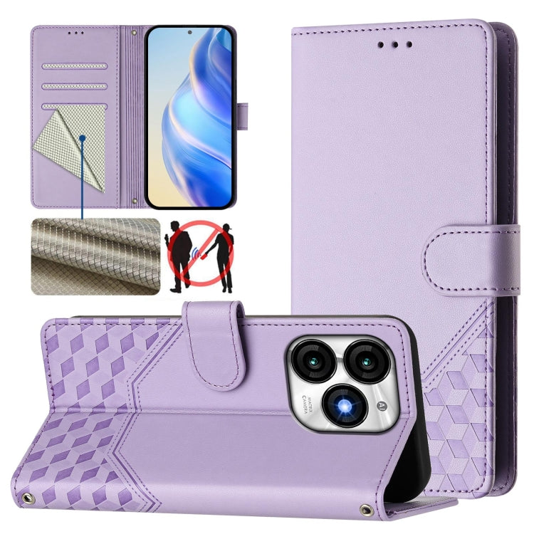 Honeycomb Embossing RFID Leather Phone Case, For itel A23 Pro / A17, For itel P55 5G, For itel RS4 S666LN, For itel S24, For itel P55+, For itel P55 4G / Infinix Smart 8, For itel A05s, For itel A70