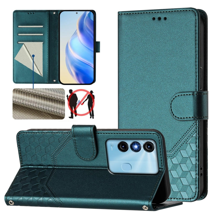 Honeycomb Embossing RFID Leather Phone Case, For itel A60 / A60s, For itel S23+, For itel S23 S665L, For itel S18, For itel P40, For itel P38, For itel S17 / Vision 3, For itel A48