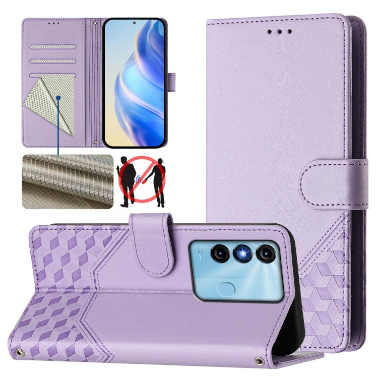 Honeycomb Embossing RFID Leather Phone Case, For itel A60 / A60s, For itel S23+, For itel S23 S665L, For itel S18, For itel P40, For itel P38, For itel S17 / Vision 3, For itel A48