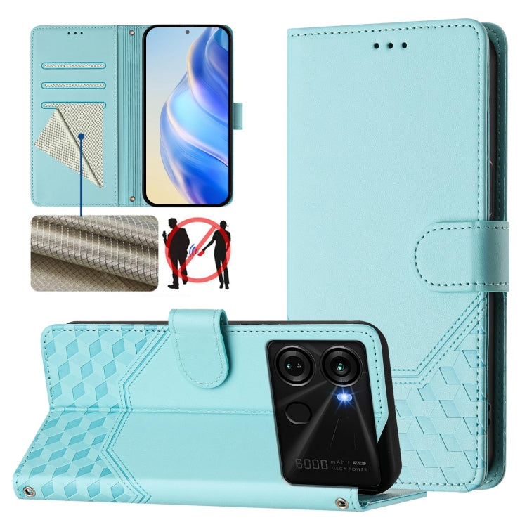 Honeycomb Embossing RFID Leather Phone Case, For itel A60 / A60s, For itel S23+, For itel S23 S665L, For itel S18, For itel P40, For itel P38, For itel S17 / Vision 3, For itel A48