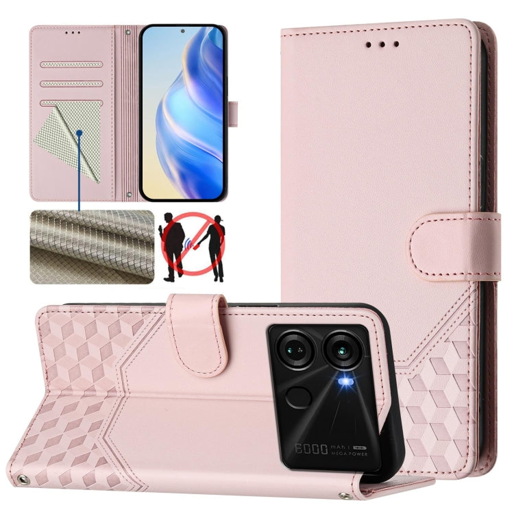 Honeycomb Embossing RFID Leather Phone Case, For itel A60 / A60s, For itel S23+, For itel S23 S665L, For itel S18, For itel P40, For itel P38, For itel S17 / Vision 3, For itel A48
