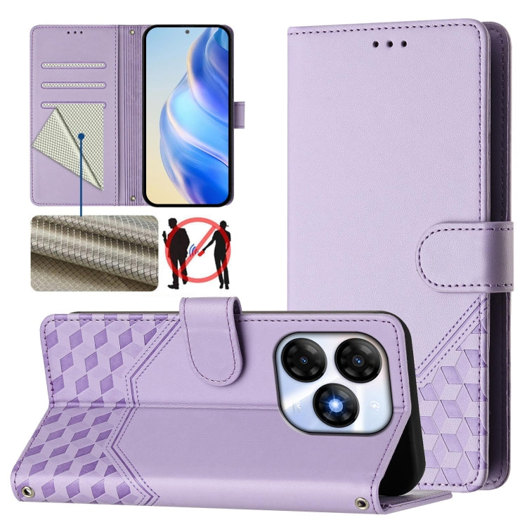 Honeycomb Embossing RFID Leather Phone Case, For itel A23 Pro / A17, For itel P55 5G, For itel RS4 S666LN, For itel S24, For itel P55+, For itel P55 4G / Infinix Smart 8, For itel A05s, For itel A70