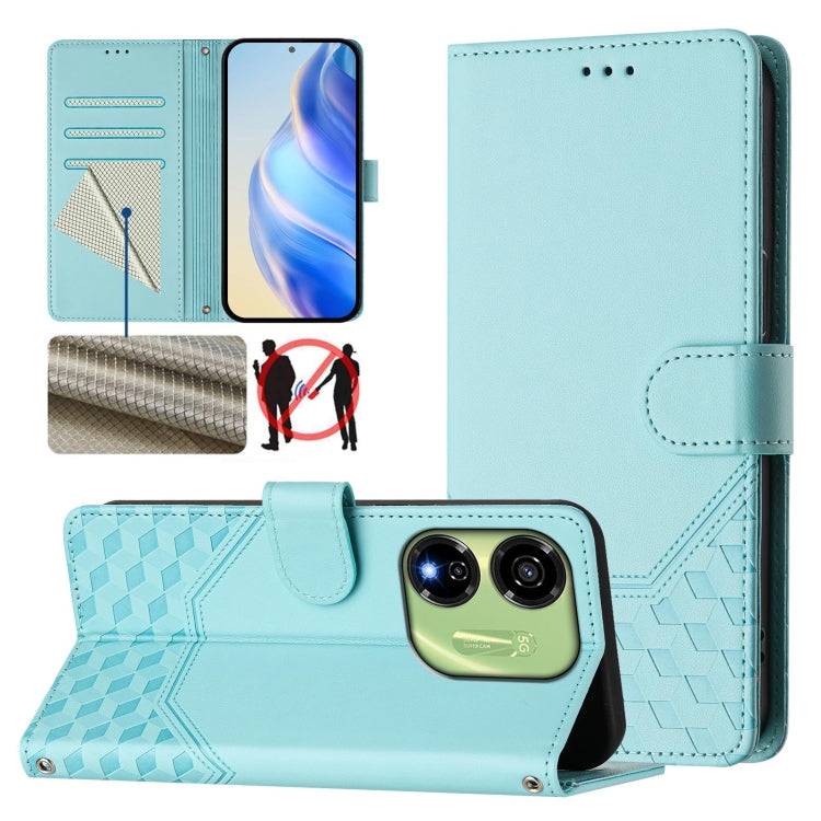 Honeycomb Embossing RFID Leather Phone Case, For itel A23 Pro / A17, For itel P55 5G, For itel RS4 S666LN, For itel S24, For itel P55+, For itel P55 4G / Infinix Smart 8, For itel A05s, For itel A70