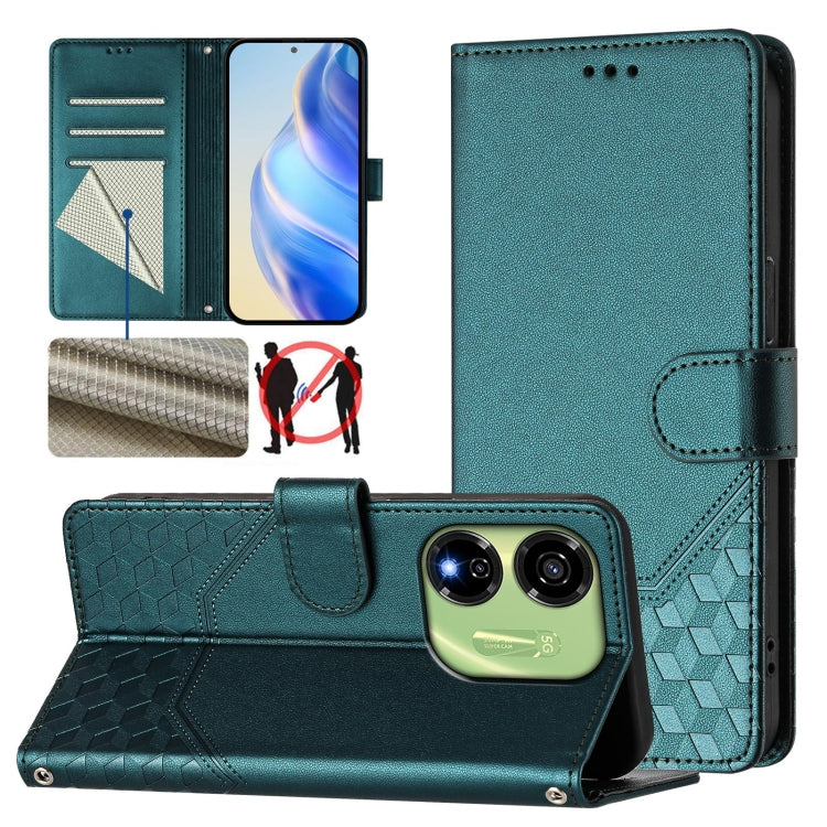 Honeycomb Embossing RFID Leather Phone Case, For itel A23 Pro / A17, For itel P55 5G, For itel RS4 S666LN, For itel S24, For itel P55+, For itel P55 4G / Infinix Smart 8, For itel A05s, For itel A70