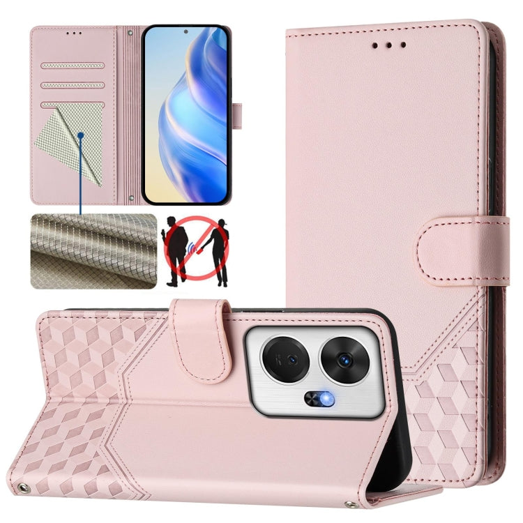 Honeycomb Embossing RFID Leather Phone Case, For itel A23 Pro / A17, For itel P55 5G, For itel RS4 S666LN, For itel S24, For itel P55+, For itel P55 4G / Infinix Smart 8, For itel A05s, For itel A70