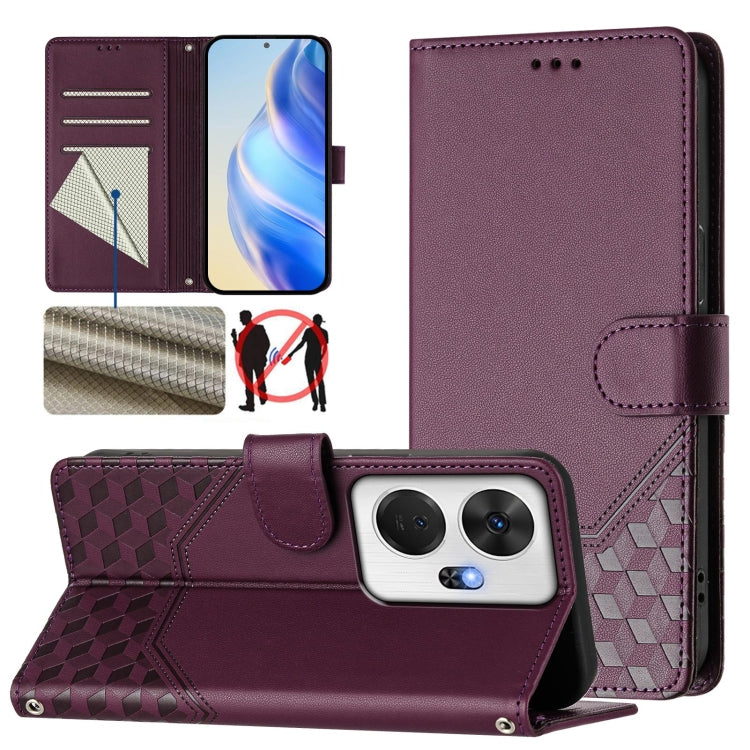 Honeycomb Embossing RFID Leather Phone Case, For itel A23 Pro / A17, For itel P55 5G, For itel RS4 S666LN, For itel S24, For itel P55+, For itel P55 4G / Infinix Smart 8, For itel A05s, For itel A70