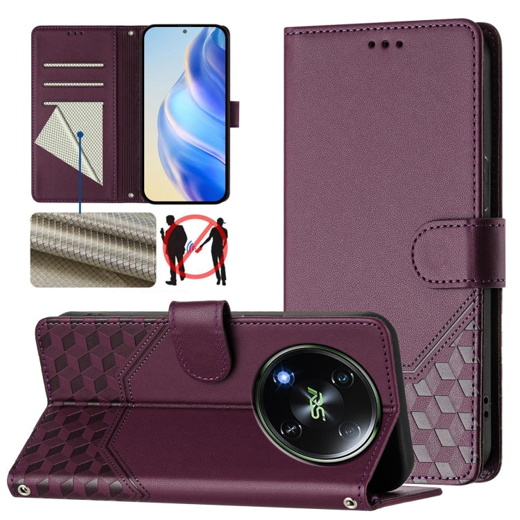 Honeycomb Embossing RFID Leather Phone Case, For itel A23 Pro / A17, For itel P55 5G, For itel RS4 S666LN, For itel S24, For itel P55+, For itel P55 4G / Infinix Smart 8, For itel A05s, For itel A70