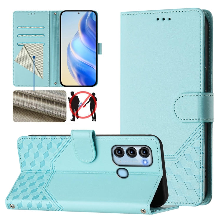 Honeycomb Embossing RFID Leather Phone Case, For itel A60 / A60s, For itel S23+, For itel S23 S665L, For itel S18, For itel P40, For itel P38, For itel S17 / Vision 3, For itel A48