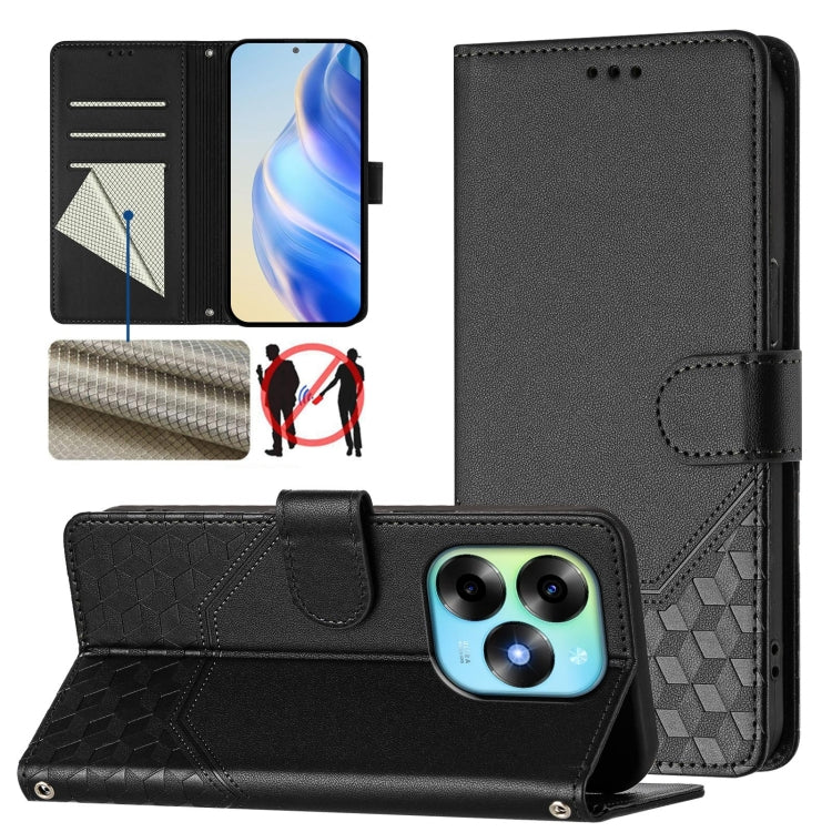 Honeycomb Embossing RFID Leather Phone Case, For itel A60 / A60s, For itel S23+, For itel S23 S665L, For itel S18, For itel P40, For itel P38, For itel S17 / Vision 3, For itel A48