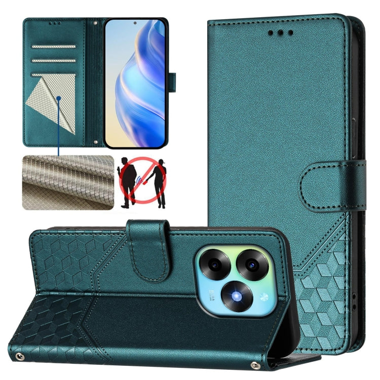 Honeycomb Embossing RFID Leather Phone Case, For itel A60 / A60s, For itel S23+, For itel S23 S665L, For itel S18, For itel P40, For itel P38, For itel S17 / Vision 3, For itel A48