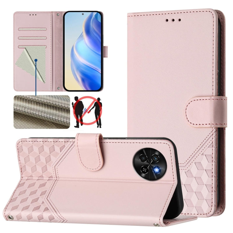 Honeycomb Embossing RFID Leather Phone Case, For itel A60 / A60s, For itel S23+, For itel S23 S665L, For itel S18, For itel P40, For itel P38, For itel S17 / Vision 3, For itel A48
