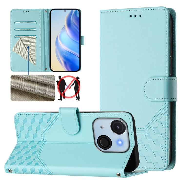 Honeycomb Embossing RFID Leather Phone Case, For itel A200 4G / A200+ 4G, For itel A95 5G, For itel A90 4G, For itel City 100, For itel Power 70, For itel A80 4G, For itel A50C, For itel A50