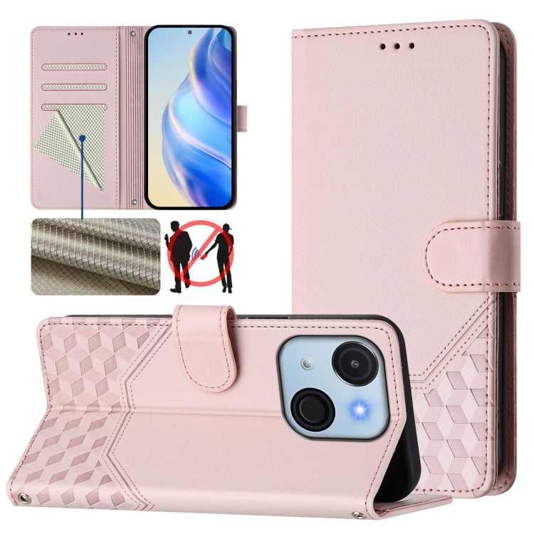 Honeycomb Embossing RFID Leather Phone Case, For itel A200 4G / A200+ 4G, For itel A95 5G, For itel A90 4G, For itel City 100, For itel Power 70, For itel A80 4G, For itel A50C, For itel A50