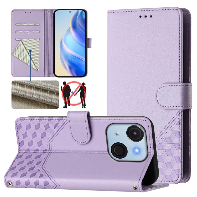 Honeycomb Embossing RFID Leather Phone Case, For itel A200 4G / A200+ 4G, For itel A95 5G, For itel A90 4G, For itel City 100, For itel Power 70, For itel A80 4G, For itel A50C, For itel A50