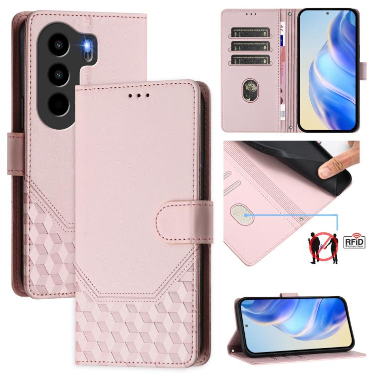 Honeycomb Embossing RFID Leather Phone Case, For itel A200 4G / A200+ 4G, For itel A95 5G, For itel A90 4G, For itel City 100, For itel Power 70, For itel A80 4G, For itel A50C, For itel A50