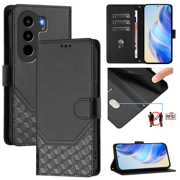 Honeycomb Embossing RFID Leather Phone Case, For itel A200 4G / A200+ 4G, For itel A95 5G, For itel A90 4G, For itel City 100, For itel Power 70, For itel A80 4G, For itel A50C, For itel A50