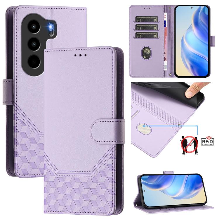 Honeycomb Embossing RFID Leather Phone Case, For itel A200 4G / A200+ 4G, For itel A95 5G, For itel A90 4G, For itel City 100, For itel Power 70, For itel A80 4G, For itel A50C, For itel A50