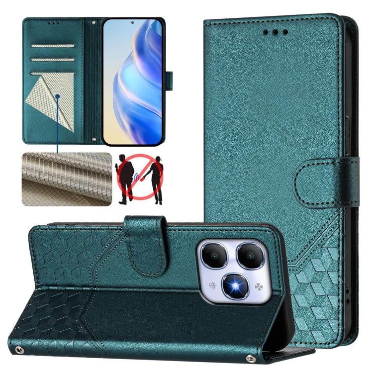 Honeycomb Embossing RFID Leather Phone Case, For itel A200 4G / A200+ 4G, For itel A95 5G, For itel A90 4G, For itel City 100, For itel Power 70, For itel A80 4G, For itel A50C, For itel A50