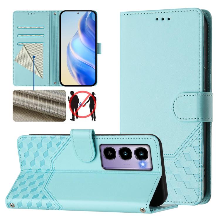 Honeycomb Embossing RFID Leather Phone Case, For itel A200 4G / A200+ 4G, For itel A95 5G, For itel A90 4G, For itel City 100, For itel Power 70, For itel A80 4G, For itel A50C, For itel A50