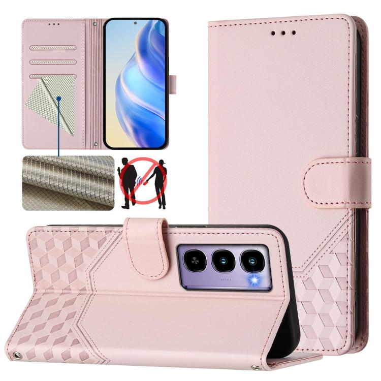 Honeycomb Embossing RFID Leather Phone Case, For itel A200 4G / A200+ 4G, For itel A95 5G, For itel A90 4G, For itel City 100, For itel Power 70, For itel A80 4G, For itel A50C, For itel A50