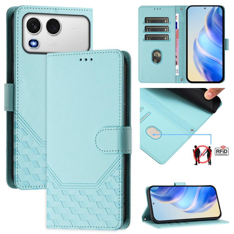 Honeycomb Embossing RFID Leather Phone Case, For itel A200 4G / A200+ 4G, For itel A95 5G, For itel A90 4G, For itel City 100, For itel Power 70, For itel A80 4G, For itel A50C, For itel A50